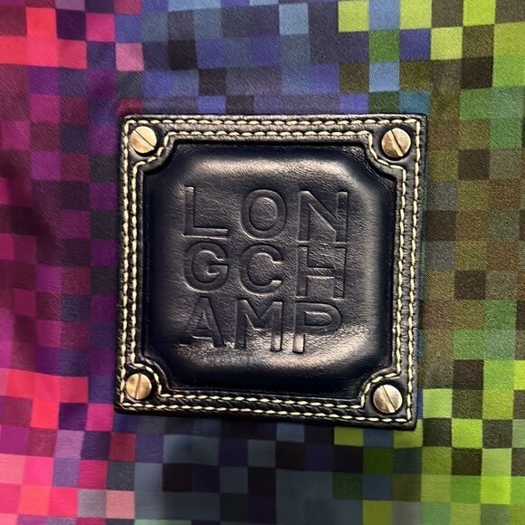 LONGCHAMP Pixel Rainbow Tote Bag - Picture 2 of 12